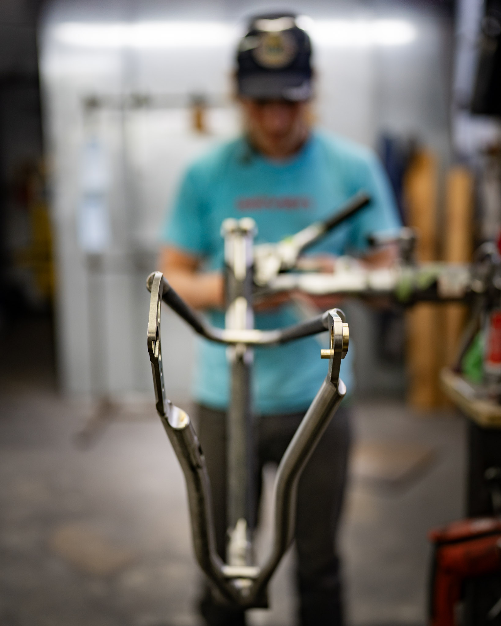 george working on a PRO