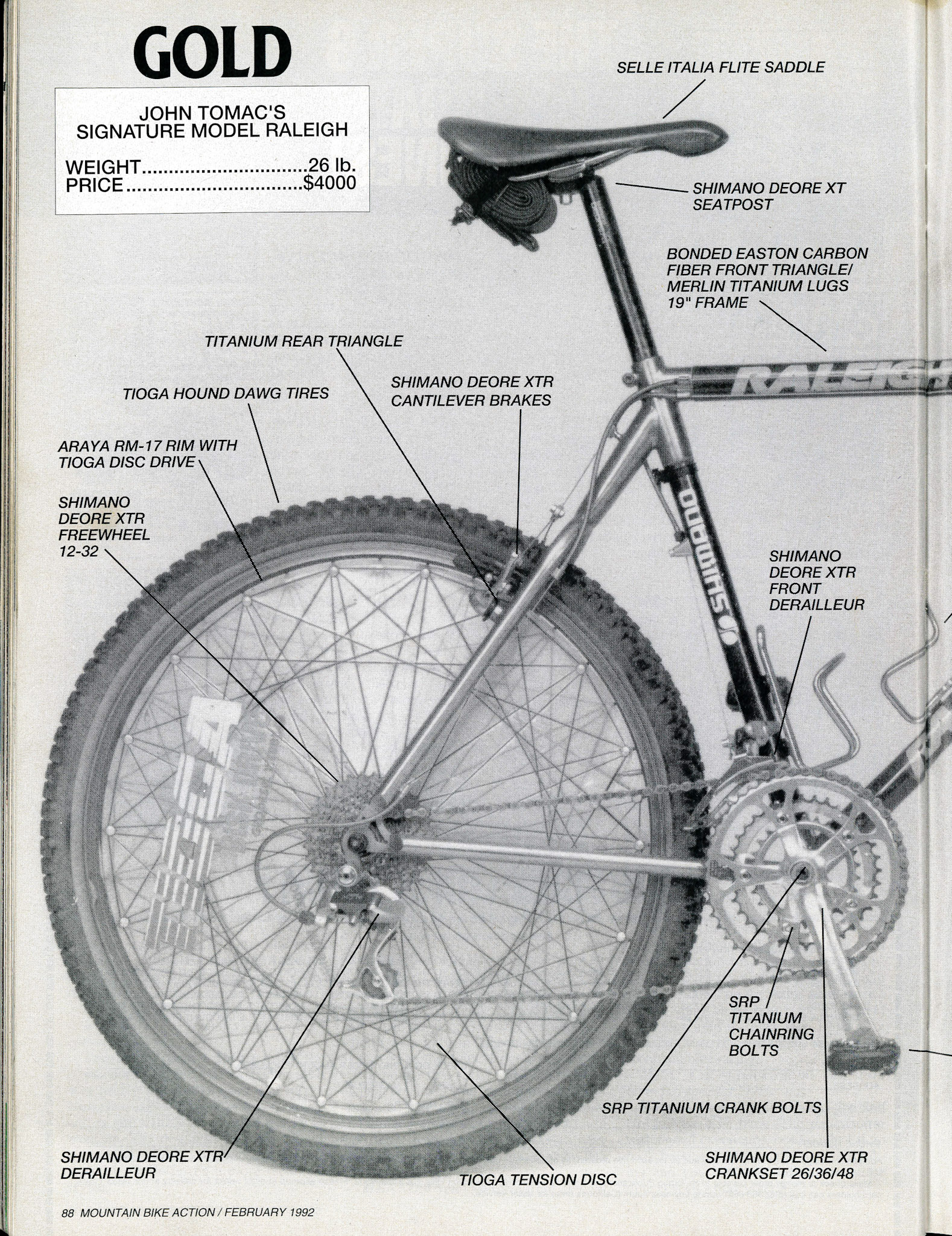John Tomac Raleigh Carbon-Titanium
