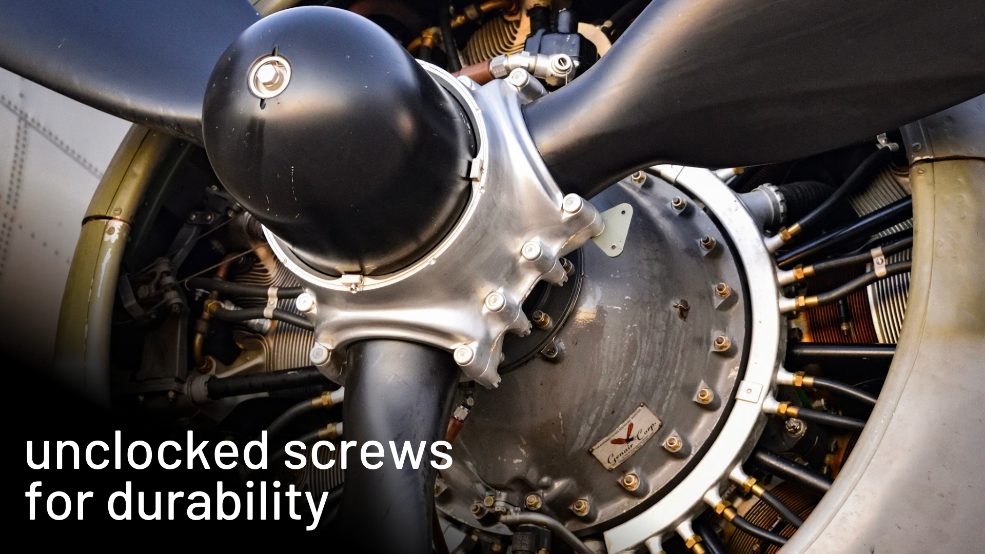 Douglas plane propeller with bolts but no clocking