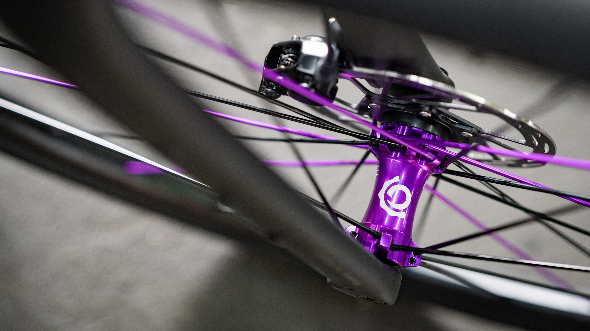front hub purple