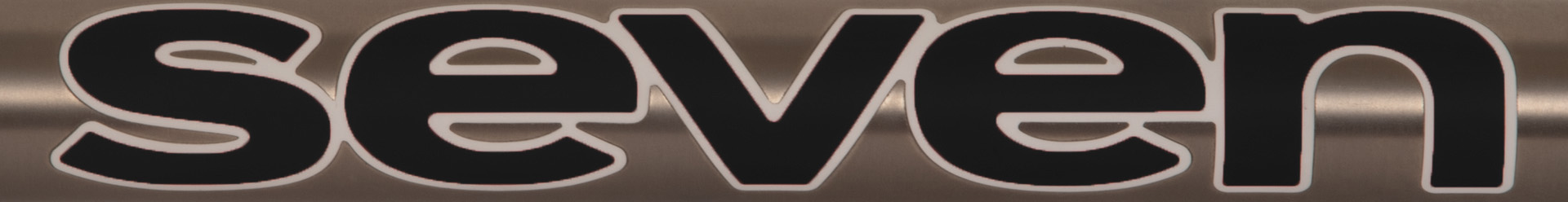 unified down tube graphic in Charcoal, White outline