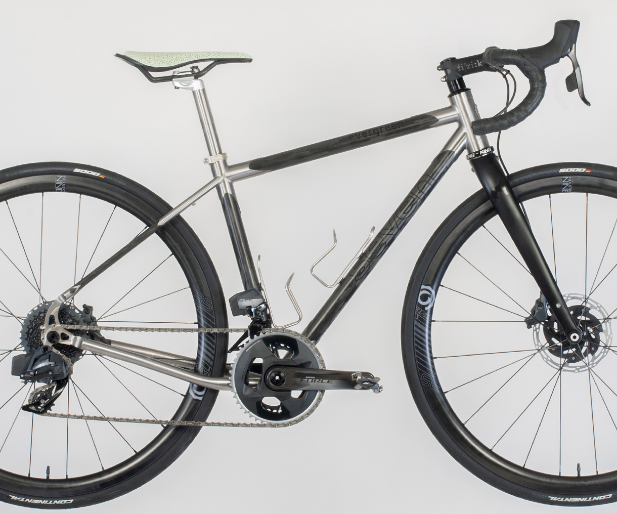 straight carbon seat stays side view